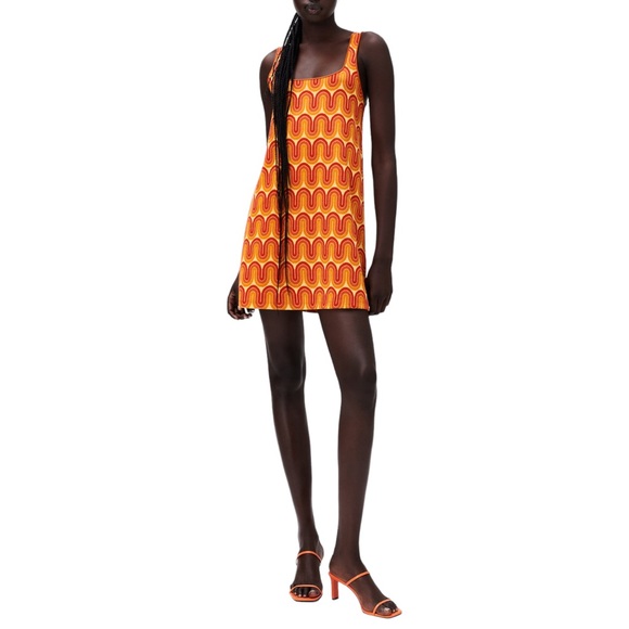ZARA Geometric Print Knit Mini Dress. Size Small - Picture 2 of 10